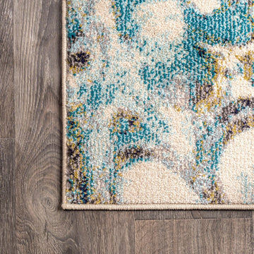 Pebble Marbled Abstract Area Rug